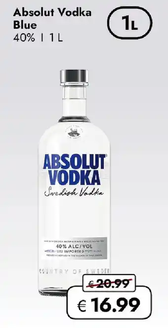 Travel FREE Absolut Vodka Blue Angebot