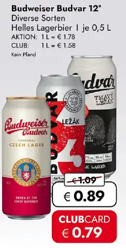 Travel FREE Budweiser Budvar 12° Angebot