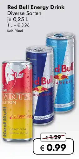 Travel FREE Red Bull Energy Drink Angebot