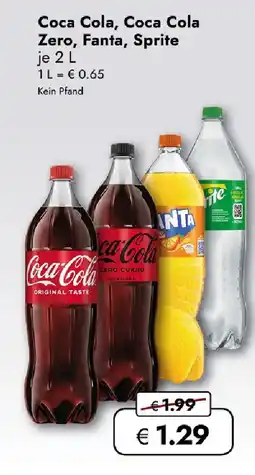 Travel FREE Coca Cola, Coca Cola Zero, Fanta, Sprite Angebot