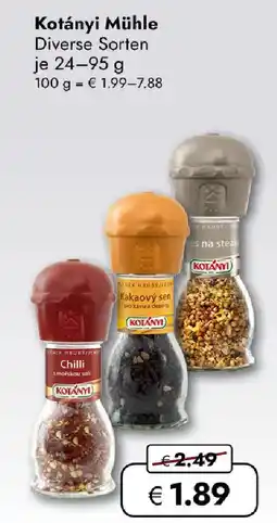 Travel FREE Kotányi Mühle Angebot