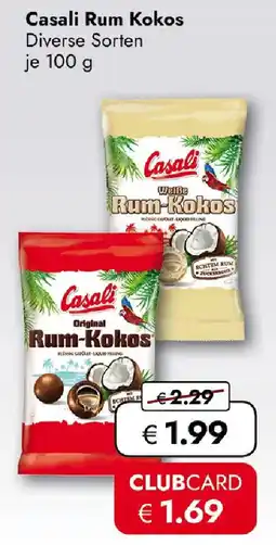 Travel FREE Casali Rum Kokos Angebot