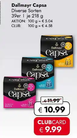 Travel FREE Dallmayr Capsa Angebot