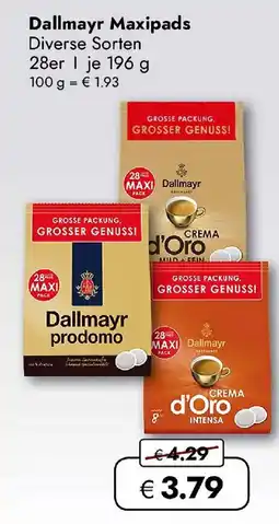 Travel FREE Dallmayr Maxipads Angebot
