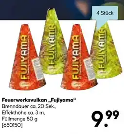 Hellweg Feuerwerksvulkan Fujiyama Angebot