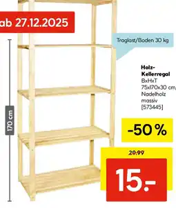 Hellweg Holz- Kellerregal Angebot