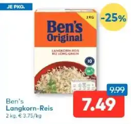 T&G Ben's Original Langkorn-Reis Angebot