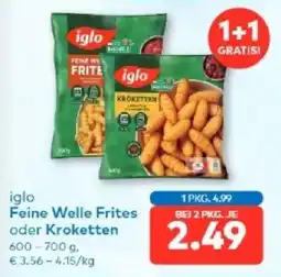 T&G iglo Feine Welle Frites oder Kroketten Angebot