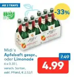 T&G Midi's Apfelsaft gespr oder Limonade Angebot