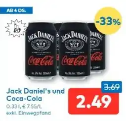 T&G Jack Daniel's und Coca-Cola Angebot