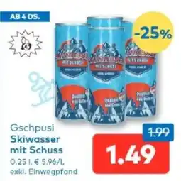 T&G Gschpusi Skiwasser mit Schuss Angebot