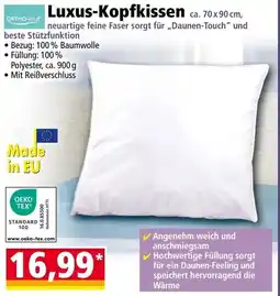 Norma Luxus-Kopfkissen Angebot