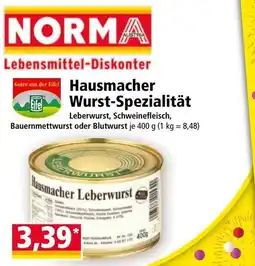 Norma Hausmacher Wurst-Spezialität Angebot