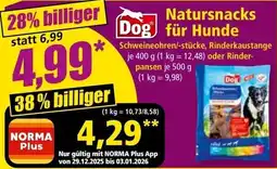 Norma Natursnacks Dog für Hunde Angebot