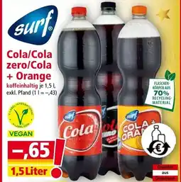 Norma Cola/Cola zero/Cola + Orange Angebot