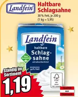 Norma Haltbare Schlagsahne Angebot