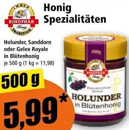 Norma Holunder, Sanddorn oder Gelee Royale in Blütenhonig Angebot