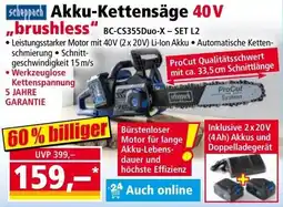 Norma Akku-Kettensäge 40V brushless Angebot