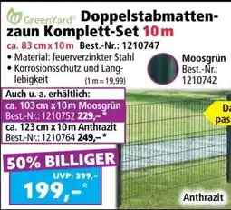 Norma Doppelstabmatten zaun Komplett-Set Angebot