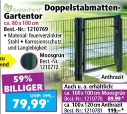 Norma Doppelstabmatten Gartentor Angebot