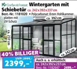 Norma Wintergarten mit Schiebetür Angebot