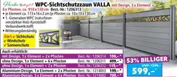 Norma WPC Sichtschutzzaun VALLA Angebot