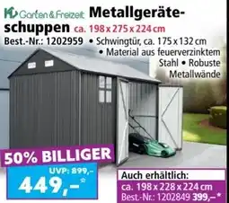 Norma Metallgeräte- schuppen Angebot
