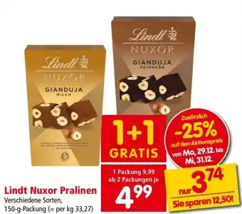 Interspar Lindt nuxor pralinen Angebot