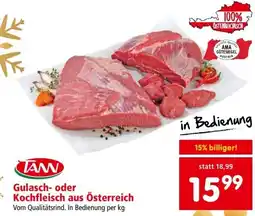 Interspar Gulasch- oder kochfleisch aus österreich Angebot