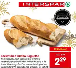 Interspar Backstuben jumbo baguette Angebot