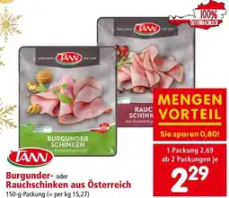 Interspar Burgunder- oder rauchschinken aus österreich Angebot