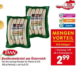 Interspar Rostbratwurstel aus österreich Angebot