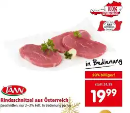 Interspar Rindsschnitzel aus österreich Angebot