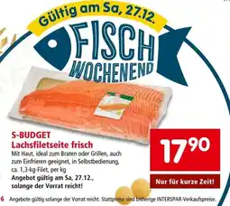 Interspar S-budget lachsfiletseite frisch Angebot