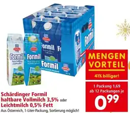 Interspar Schärdinger formil haltbare vollmilch 3,5% oder leichtmilch 0,5% fett Angebot