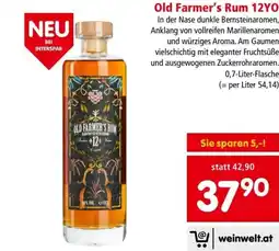 Interspar Old farmer's rum 12yo Angebot