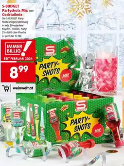 Interspar S-budget partyshots mix oder cocktailmix Angebot