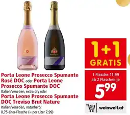 Interspar Porta leone prosecco spumante rosé doc oder porta leone prosecco spumante doc Angebot