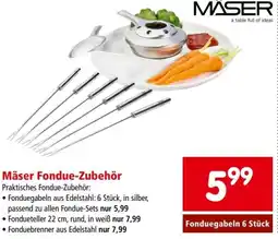 Interspar Mäser fondue zubehör Angebot