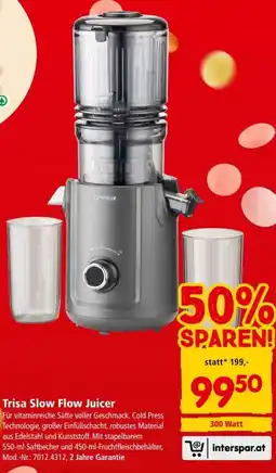 Interspar Trisa slow flow juicer Angebot