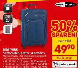 Interspar New york softschalen koffer comfort Angebot