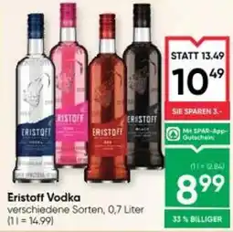 Maximarkt Eristoff vodka Angebot