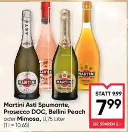 Maximarkt Martini asti spumante prosecco doc bellini peach oder mimosa Angebot