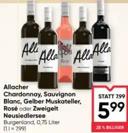 Maximarkt Allacher chardonnay, sauvignon blanc, gelber muskateller, rosé oder zweigelt neusiedlersee Angebot
