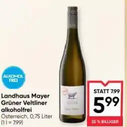 Maximarkt Landhaus mayer grüner veltliner alkoholfrei Angebot