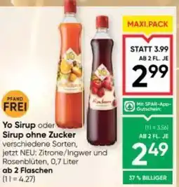 Maximarkt Yo sirup oder sirup ohne zucker Angebot