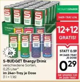 Maximarkt S-budget energy drink Angebot