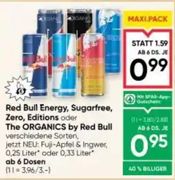 Maximarkt Red bull energy, sugarfree, zero, editions oder the organics by red bull Angebot