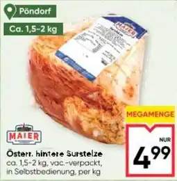 Maximarkt Österr hintere surstelze Angebot