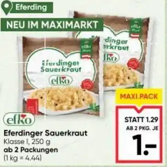 Maximarkt Eferdinger sauerkraut Angebot
